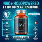 NAC+ HoloPowered - NAC Potenziata negli Effetti Antiossidanti e Detox |  N-Acetilcisteina Precursole del Glutatione - immagine 3