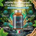 ASHW+ BioPowered – Ashwagandha Potenziata per Ridurre Stress e Ansia in Modo Naturale - immagine 2